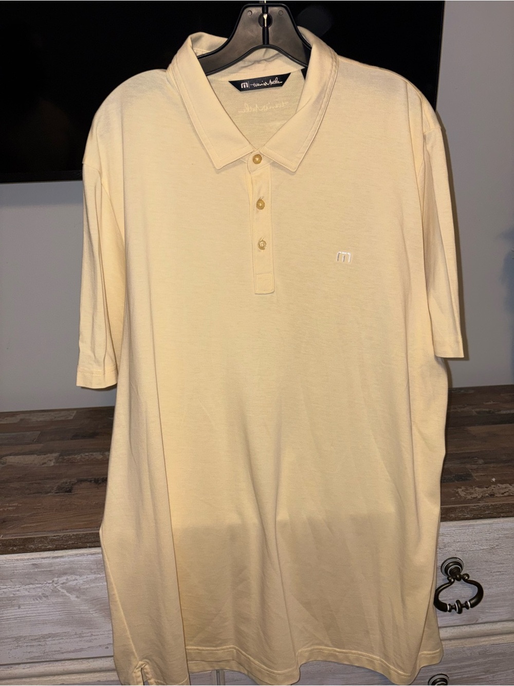 Travis Mathew Men's Polo Shirt - Light Cream